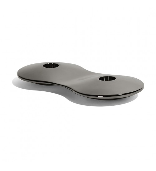 Zaha Hadid Design Cell细胞系列小号号烛台黑色H2.7cm